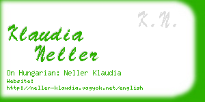 klaudia neller business card